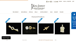 Desktop Screenshot of johnnyscustomjewelry.com